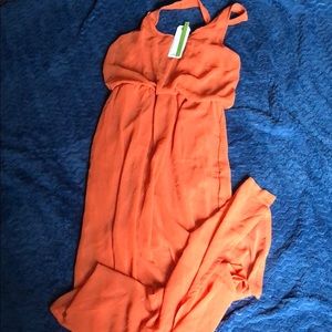 Orange maxi dress with tags!